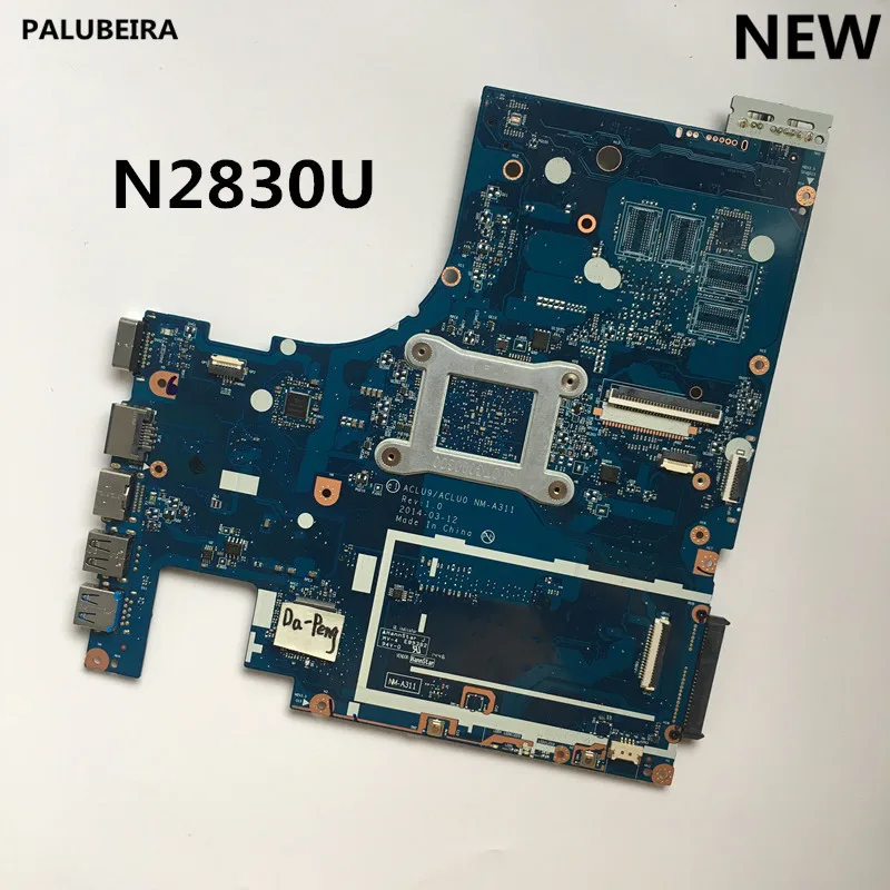 PALUBEIRA Новый ACLU9 / ACLU0 NM A311 основная плата для Lenovo G50 30 Материнская ноутбука DDR3 с N2830