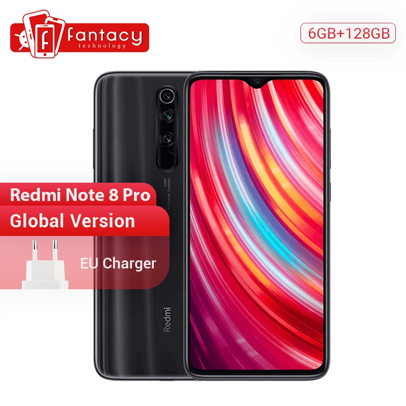 Xiaomi Redmi Note 8 Pro смартфон с четырёхъядерным процессором MTK Helio G90T ОЗУ 6 ГБ ПЗУ 128 4500 мАч