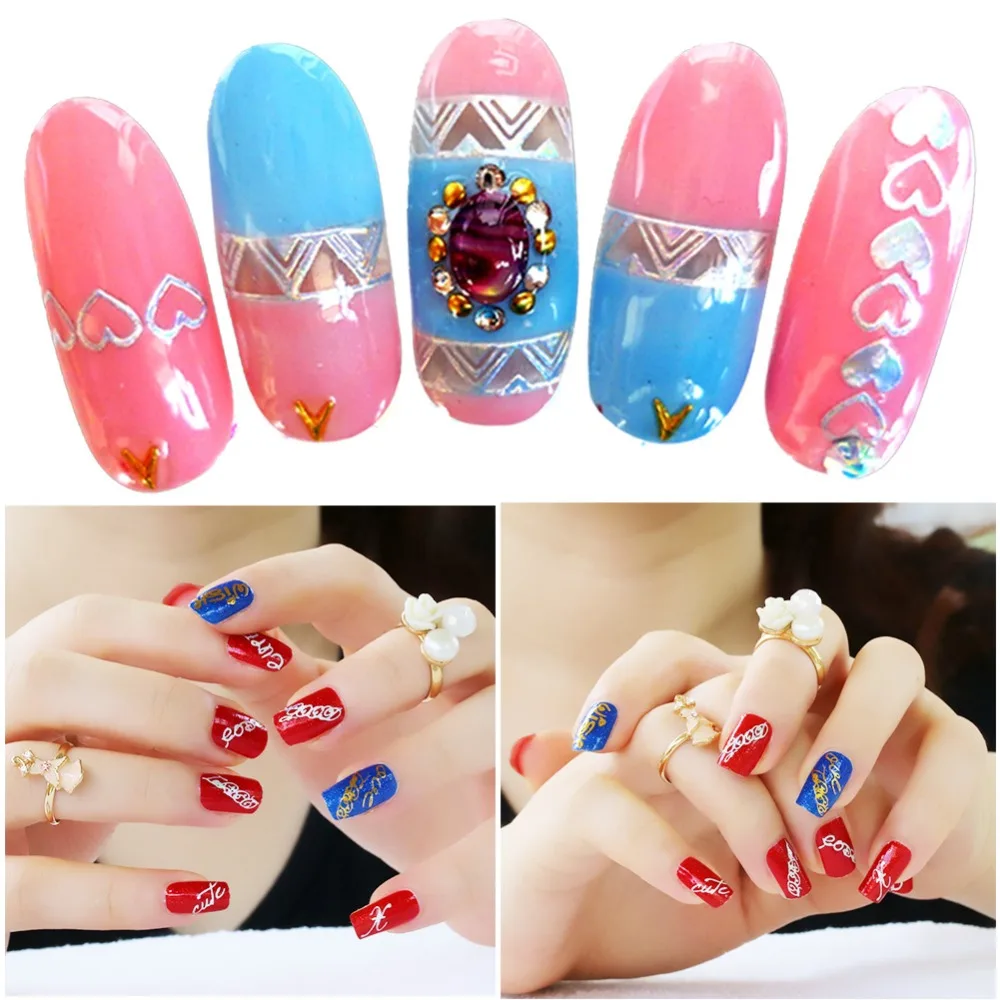 Металлическая переводная Фольга для ногтевого дизайна 2 листа Лазерная с