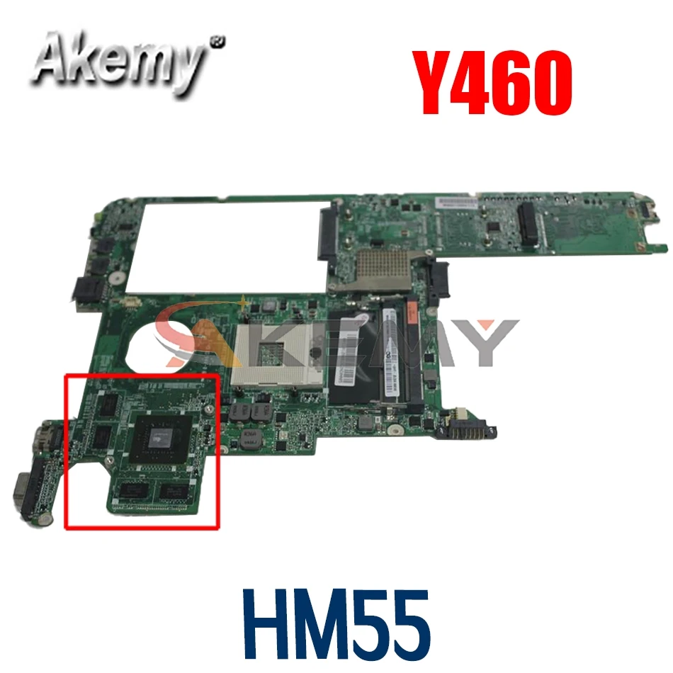 

Laptop motherboard For LENOVO Ideapad Y460 DAKL2BMB8F0 11012868 HM55 216-0772000 DDR3 Mainboard