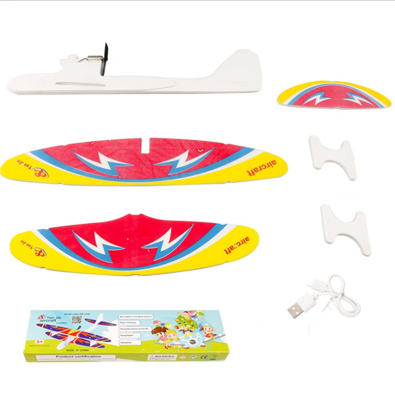 Электрический ручной бросали пены самолета светодиодный EPP Поролоновый самолет