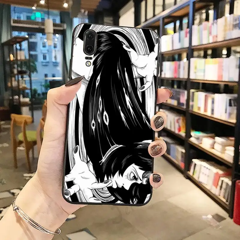 

Junji Ito Tees Horror Phone Case For Huawei honor Mate P 10 20 30 40 i 9 8 pro x Lite smart 2019 nova 5t