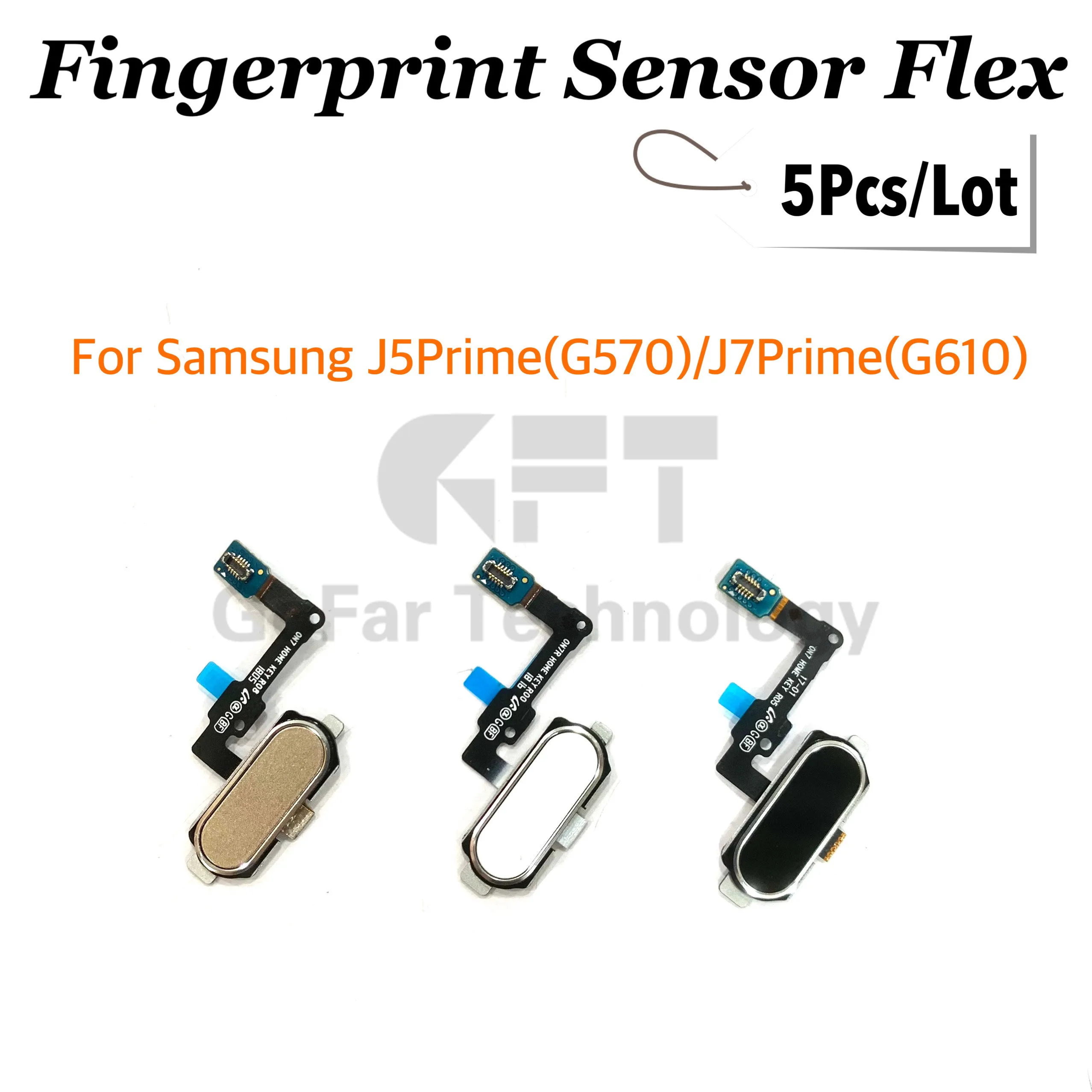 

5Pcs Original Touch ID Fingerprint Sensor Home Return Key Button Flex For Samsung Galaxy J5 J7 Prime G570 G5700 G610 G6100