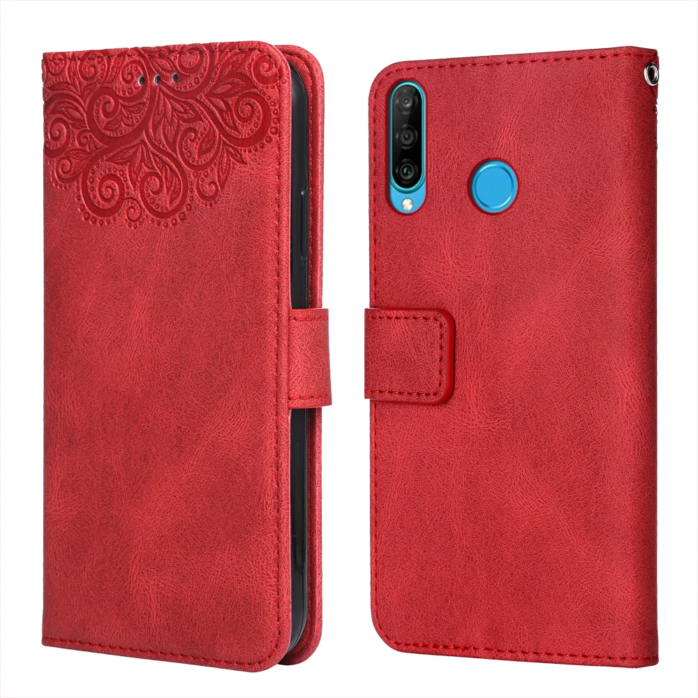 

Flower Embossing Case For Huawei Nova 4e MAR LX2 MAR-AL00 MAR-TL00 Wallet Flip Leather Case for Huawei 4e