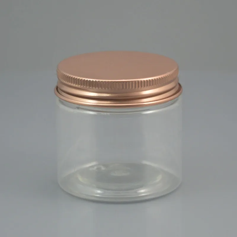 30pc/lot 200ml Clear Plastic Cosmetic Jar Serum Bottle Gold Black Bronze Aluminum Cap 200g Cream Container Factory Wholesale | Красота и