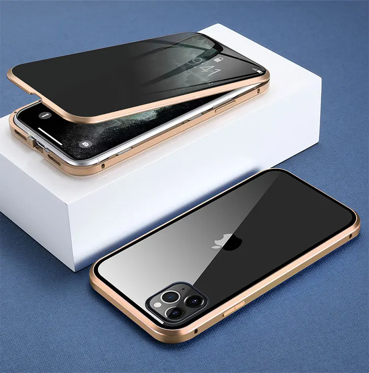 Чехол KISS, магнитный стеклянный чехол для iPhone 11, XR, XS, чехол, Анти-шпион, 360, защитный чехол на магните для iPhone 11 Pro, 6 S, 7, 8, чехол