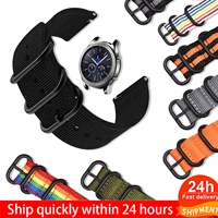 nylon watchband 18mm 24mm 20mm 22mm bands for samsung galaxy watch 42mm 46mm for samsung galaxy watch 3 41mm huawei watch gt 2e