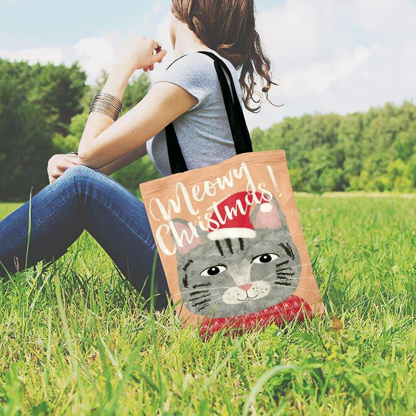 Акварельная сумка-тоут с принтом животных