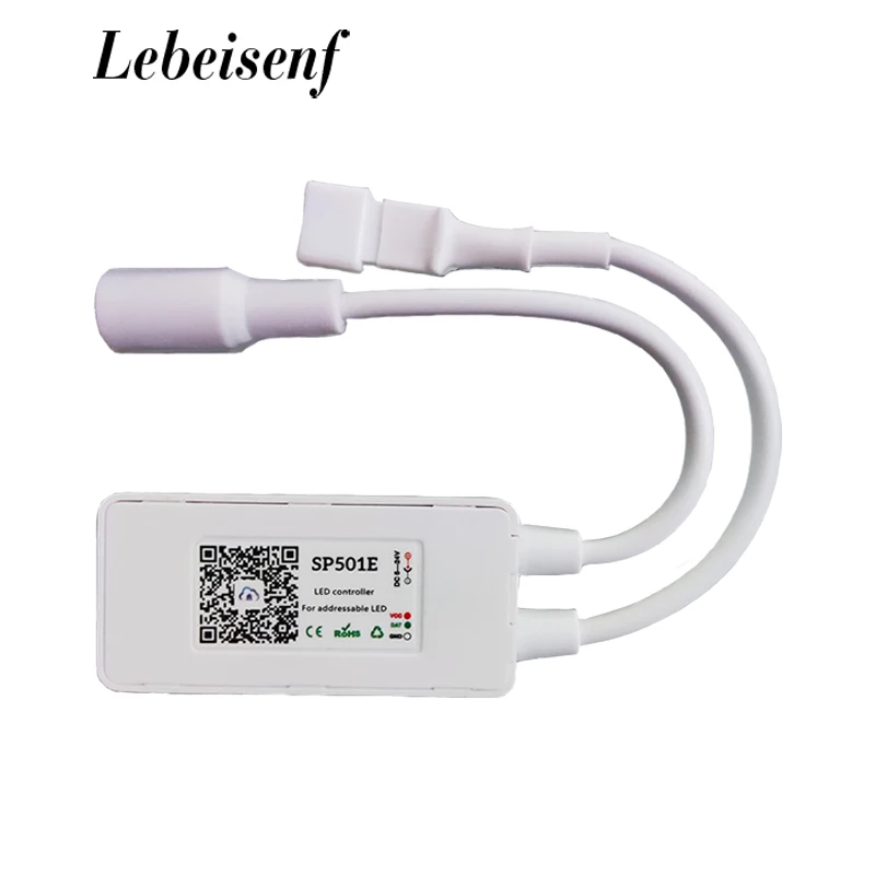

Умный пульт управления Wi-Fi для WS2811, WS2812B, модифицируемая Светодиодная лента RGB Alexa Smart SPI с голосовым управлением, приложение для Android
