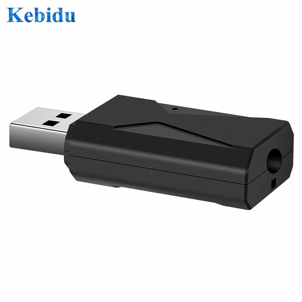 Беспроводной Bluetooth приемник KEBIDU передатчик аудио USB 5 0 адаптер с 3 мм AUX стерео