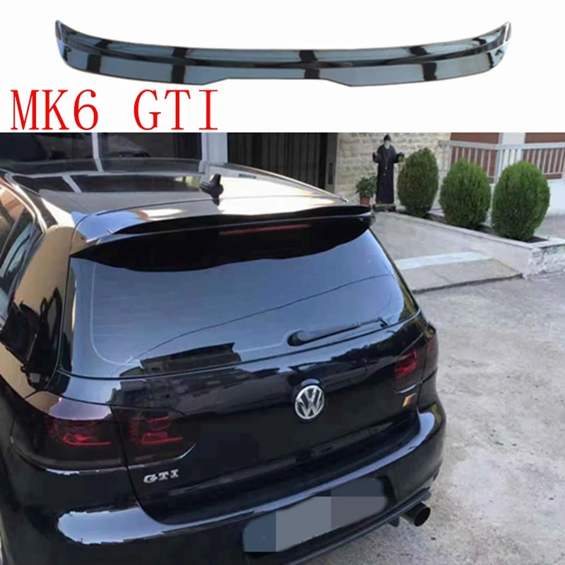 Для Volkswagen GOLF MK6 GTI спойлер 2010-2013 GOLF 6 GTI спойлер качественный ABS Материал заднее крыло цвет задний