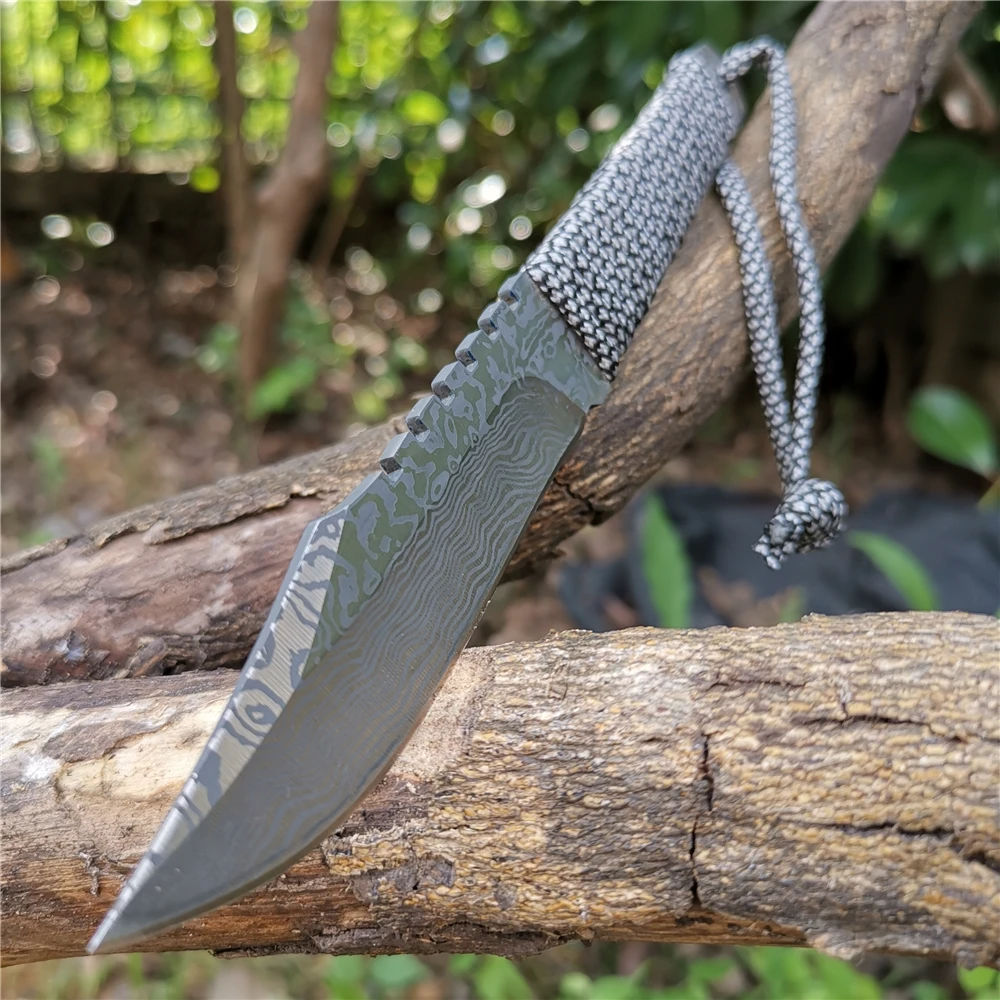 Нож с фиксированным клинком 8CR13MOV боевой стальной клинок для повседневного