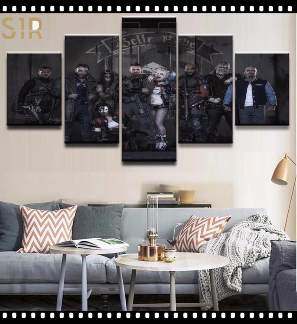 

Wall Painting Canvas Printing HD Classic Movie Animation 5 Panel Home Decoration Template Living Room Poster Anime Decor Hero