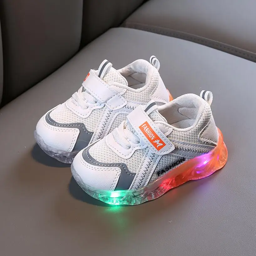 Размер 21-30 детская обувь с подсветкой кроссовки для мальчиков и девочек