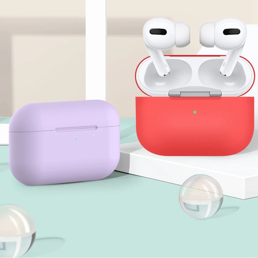 Силиконовый чехол для наушников Apple AirPods Pro TWS водонепроницаемый ударопрочный