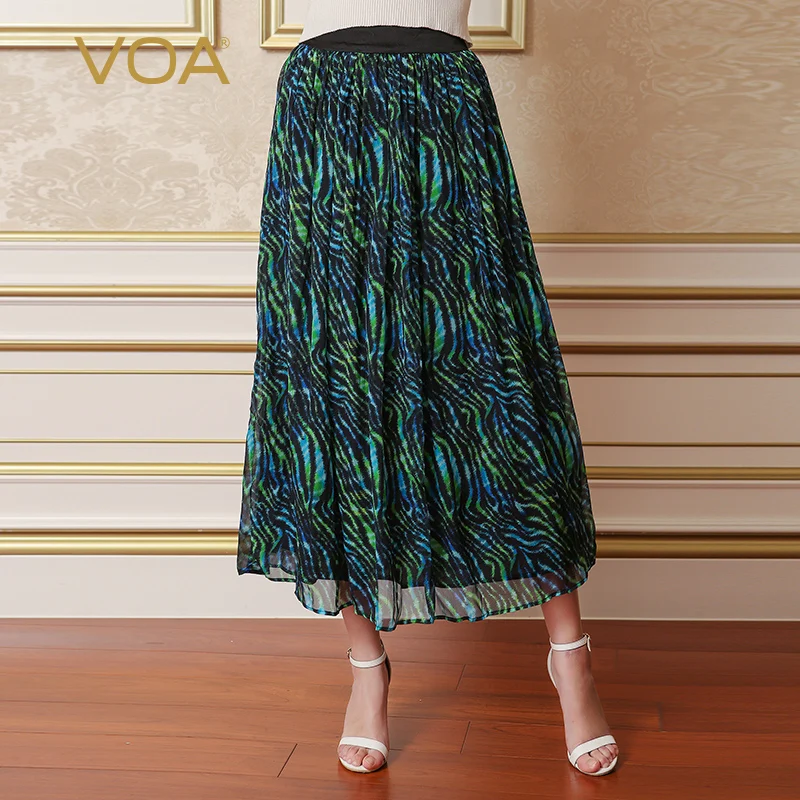 VOA Silk Swing женская туба набивная кисея Африканское длинное платье летнее время