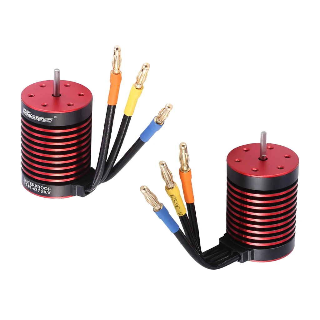 

4370KV/ 3300KV Waterproof Brushless Motor 1/10 RC Car Parts Upgrade Accs