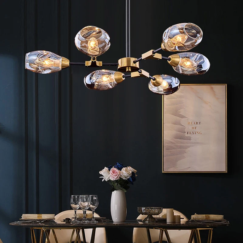 Скандинавский Роскошный Ретро современный светодиодный светильник