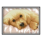 Вышивка крестиком в виде животных, с изображением собаки, золотистый ретривер, домашний набор 11 крестиков, 14 ct, Китайская вышивка крестом, вышивка крестом