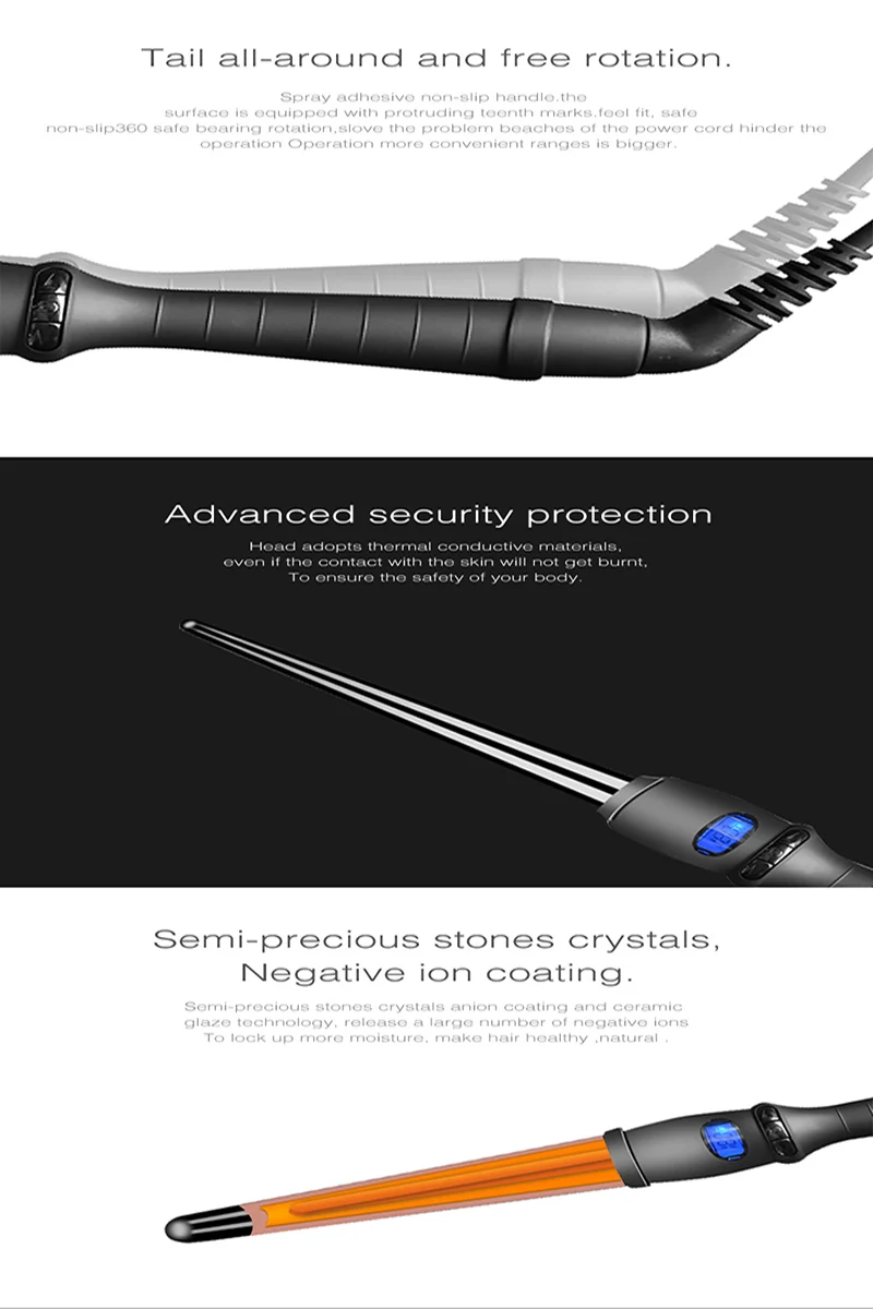 2020 новое прибытие профессиональные щипцы для завивки LCD дизайн керамические