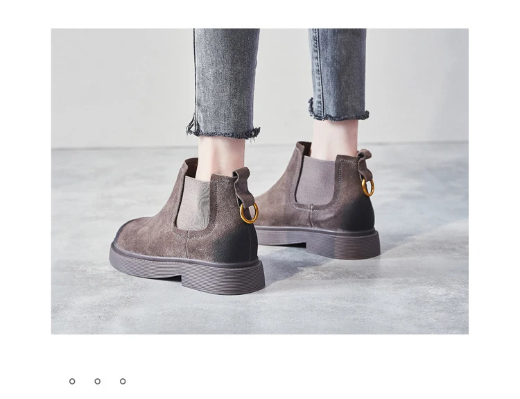 Осенняя обувь из натуральной кожи; botas mujer; женские ботинки «Челси»; botas mujer; женские ботинки; женские ботильоны с перекрестной шнуровкой
