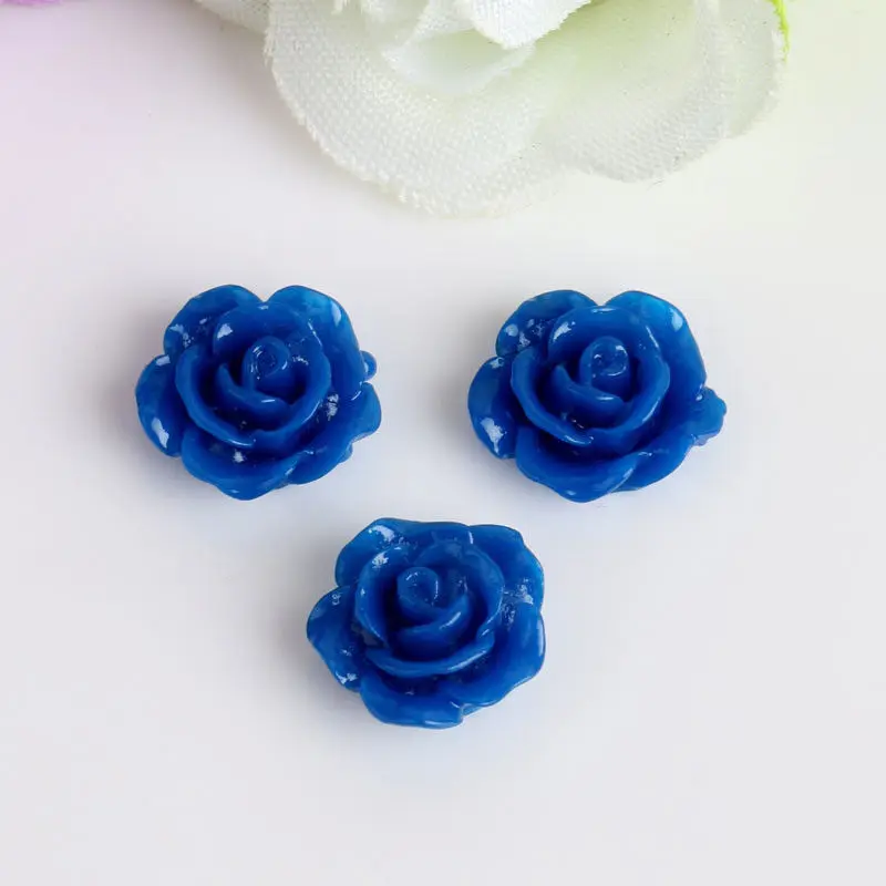 dark blue-10pcs 5 шт./упак. черный, Белый Цвет Розовое Стразы нейл-арта украшения 3d в виде лепестков, с тиснением и изображением Скульптура, с украшением в виде цветка Красота аксессуары для маникюра - Цвет: dark blue-10pcs