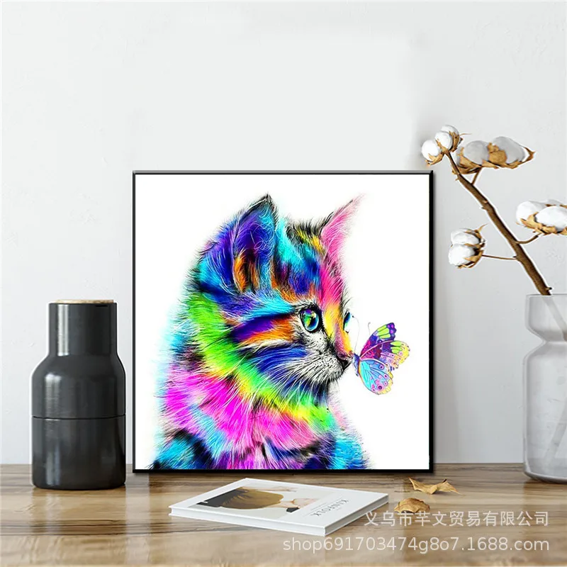 5d Diamond Painting Pintura Diamante Hobby Diamant De Broderie Art Decoration Home DIY Diamand Cat Assoires Paintings Decor | Дом и сад