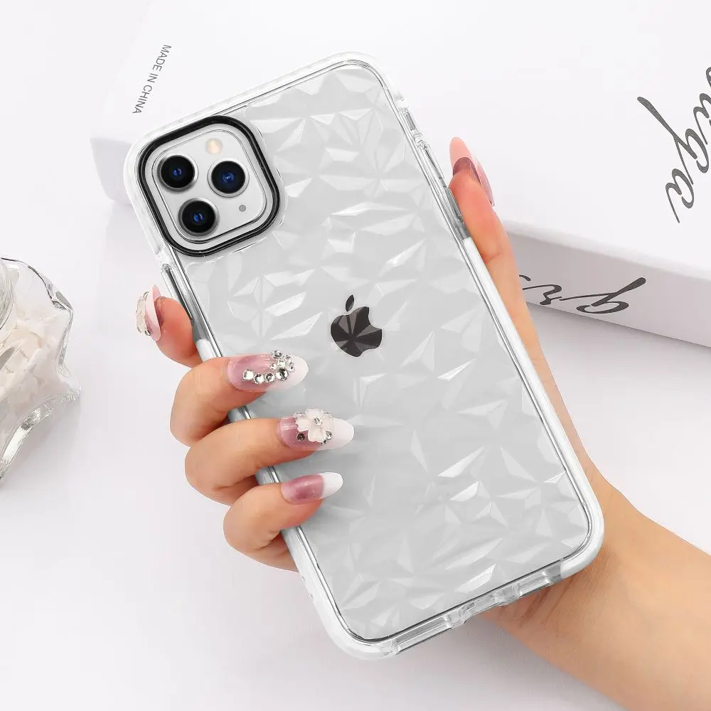 Прозрачный тонкий ударопрочный чехол LAPOPNUT для Iphone SE 2020 11 Pro Xs Max Xr X 7 8 Plus 6 6s 5 5s