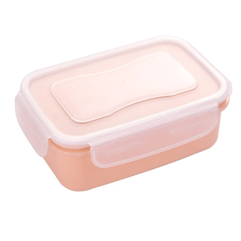 square pink Портативная коробка для бенто ланч-боксы для детей для пикника PP герметичные контейнеры для хранения еды с крышкой - Цвет: square pink