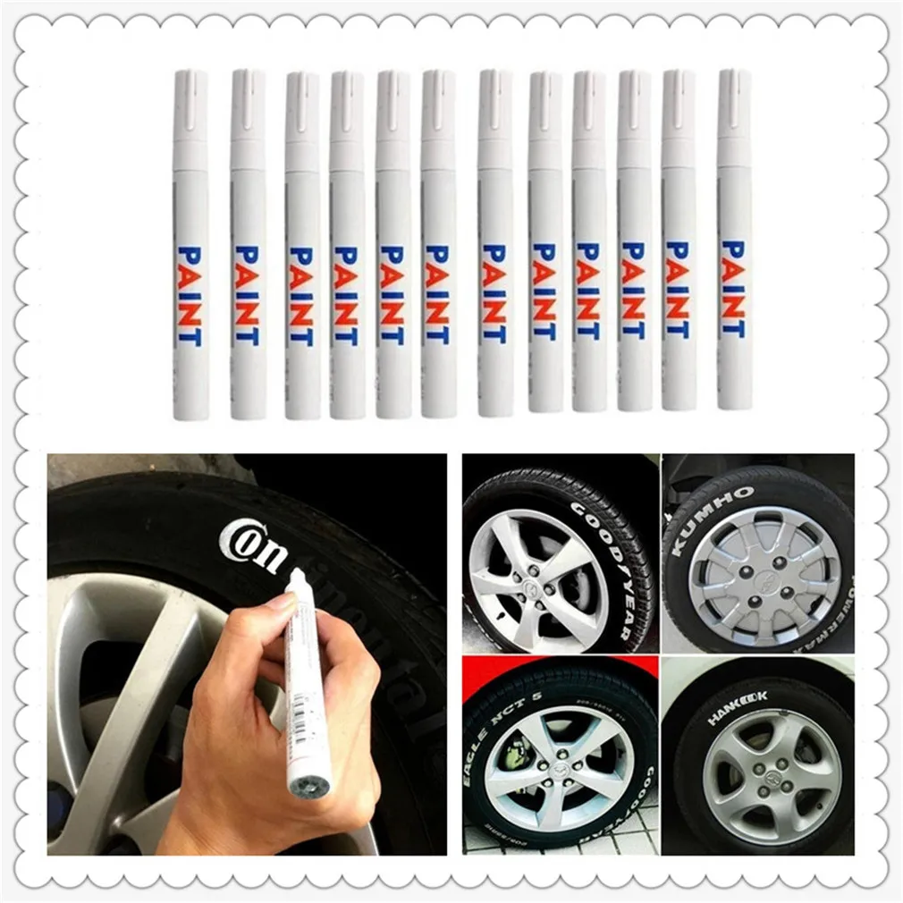 

Car Accessories Tyre Tire Tread Permanent Paint Marker Oily for Mercedes Benz GL63 GL-Class G65 G550 G350 E300 CLK63 R F700 AMG