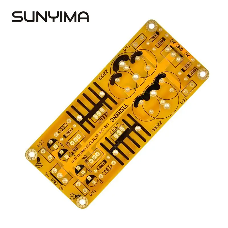 Регулируемая плата источника питания SUNYIMA LM317 LM337 с двойной мощностью