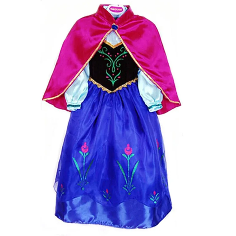 2020 зимние мультфильмов платья для девочек костюмированной вечеринки вечерние