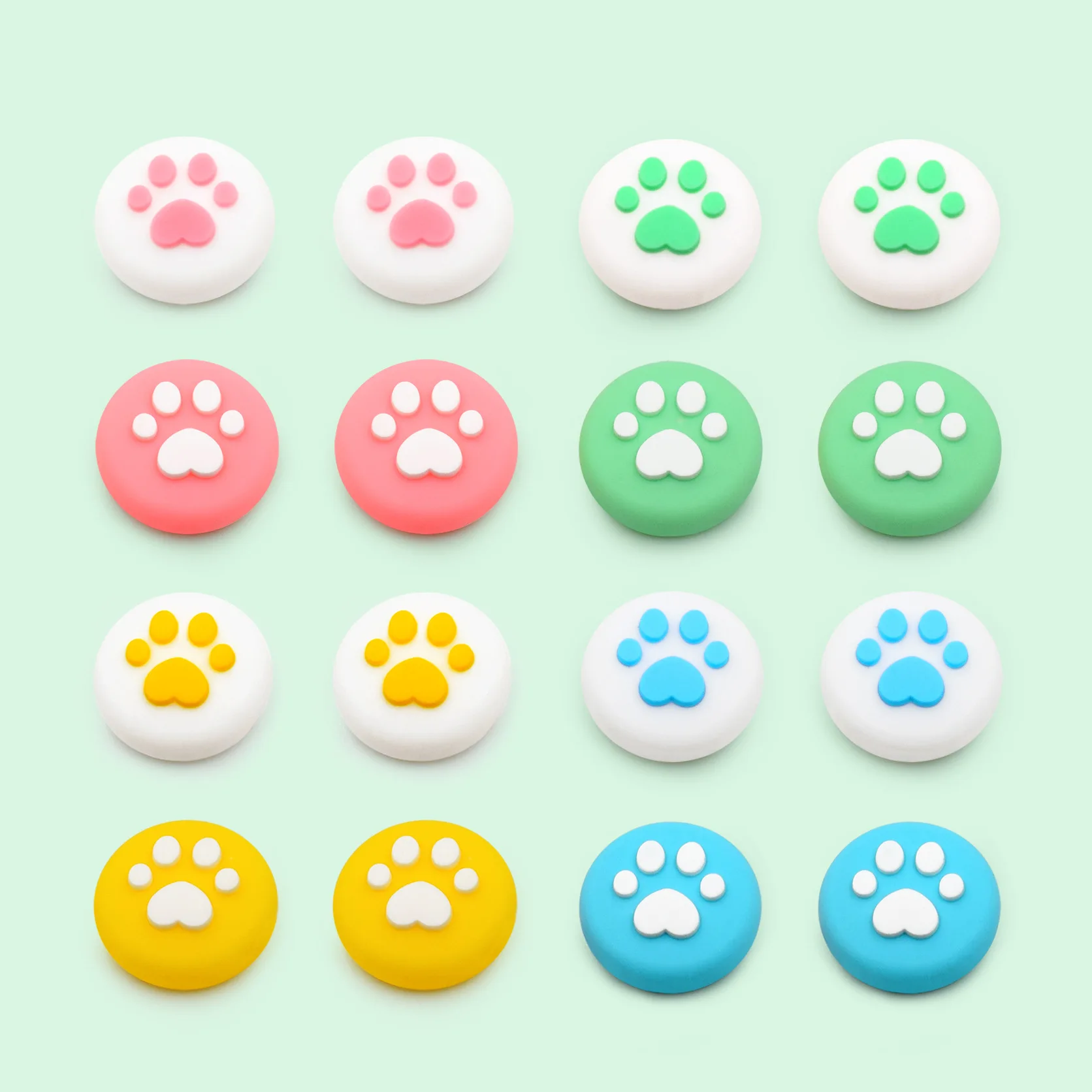 

iBen Thumb Stick Grip For Nintend Switch Lite Cute Cat Paw Cap Joystick Cover Joy-Con Controller Gamepad Thumbstick Case