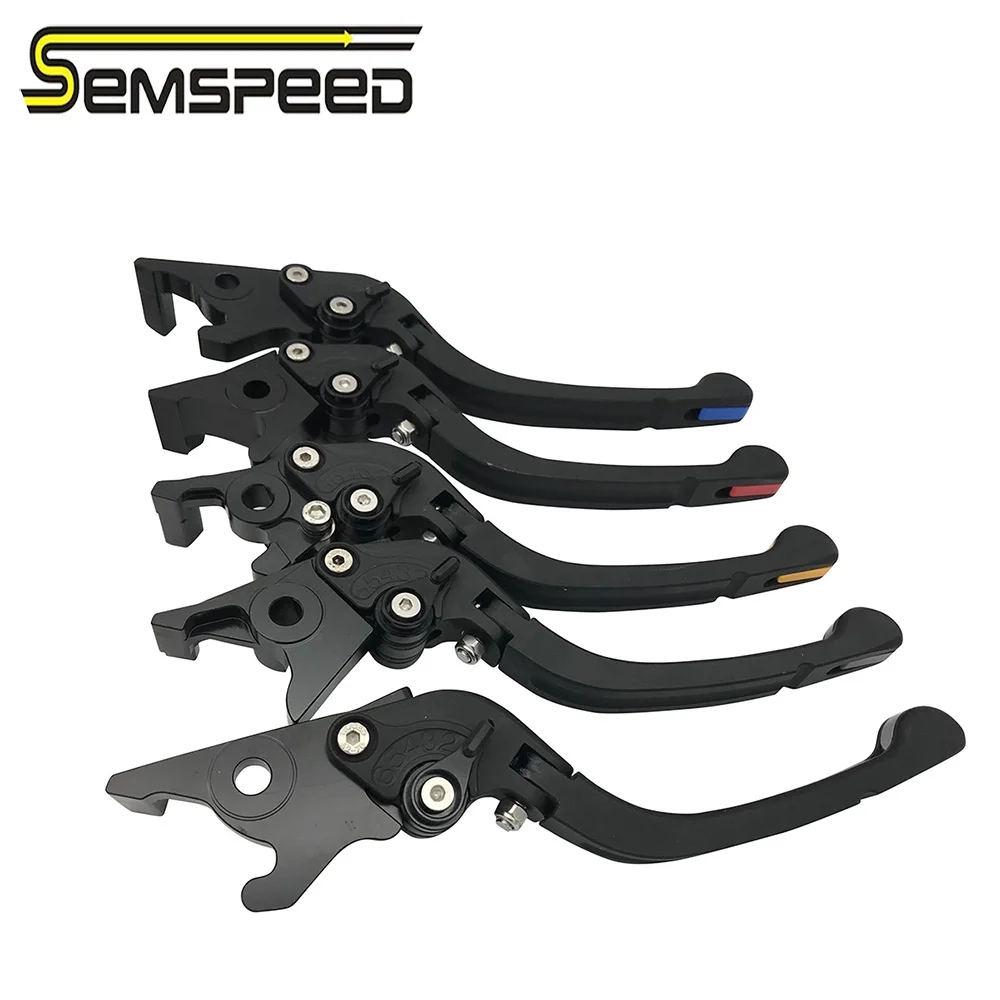 SEMSPEED ZX-6R логотип Мотоцикл CNC новый складной только тормозной рычаг сцепления для