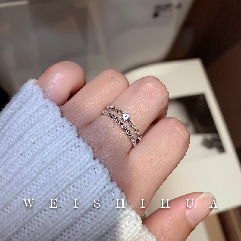 Новинка трендовые 925 пробы серебряные горячая распродажа кольца для женщин ААА