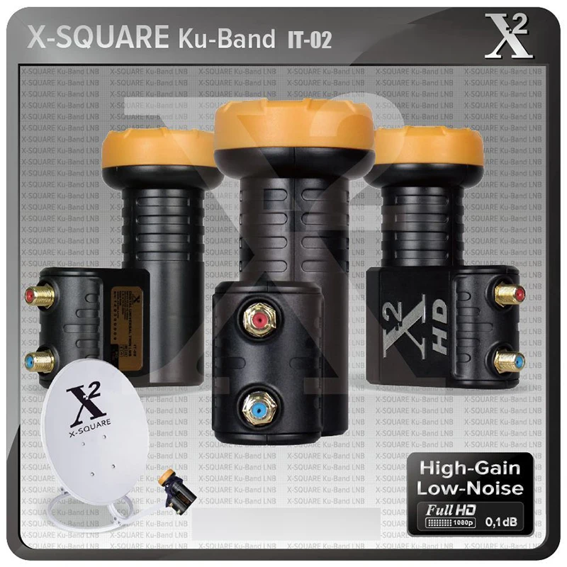 Фото 5 шт. X-Square Universal LNB для спутникового ТВ-приемника Twin LNB, высокомощный качественный Ku-диапазон LNBF, шумоподавляющая фигурка дБ Twin LNB №2