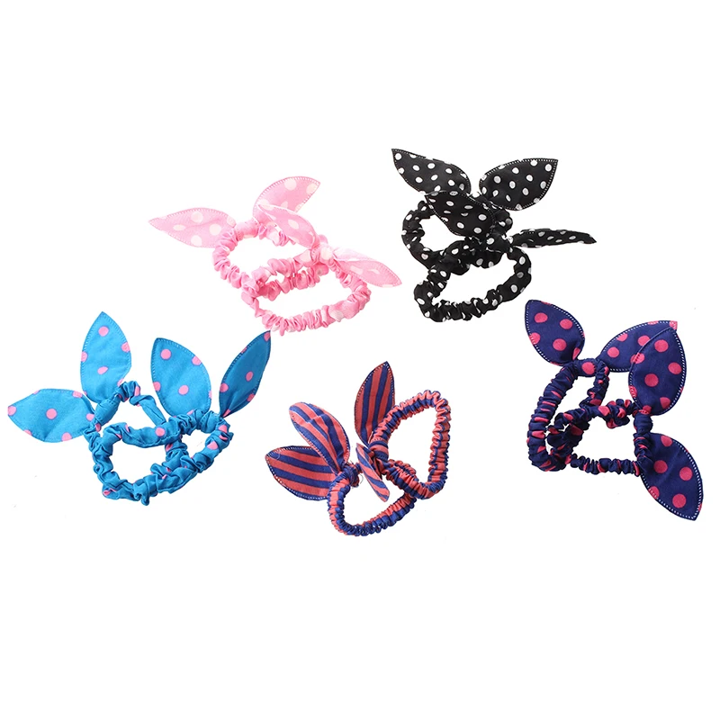 10 шт. женские ремешки для волос с кроличьими ушками корейский стиль держатель