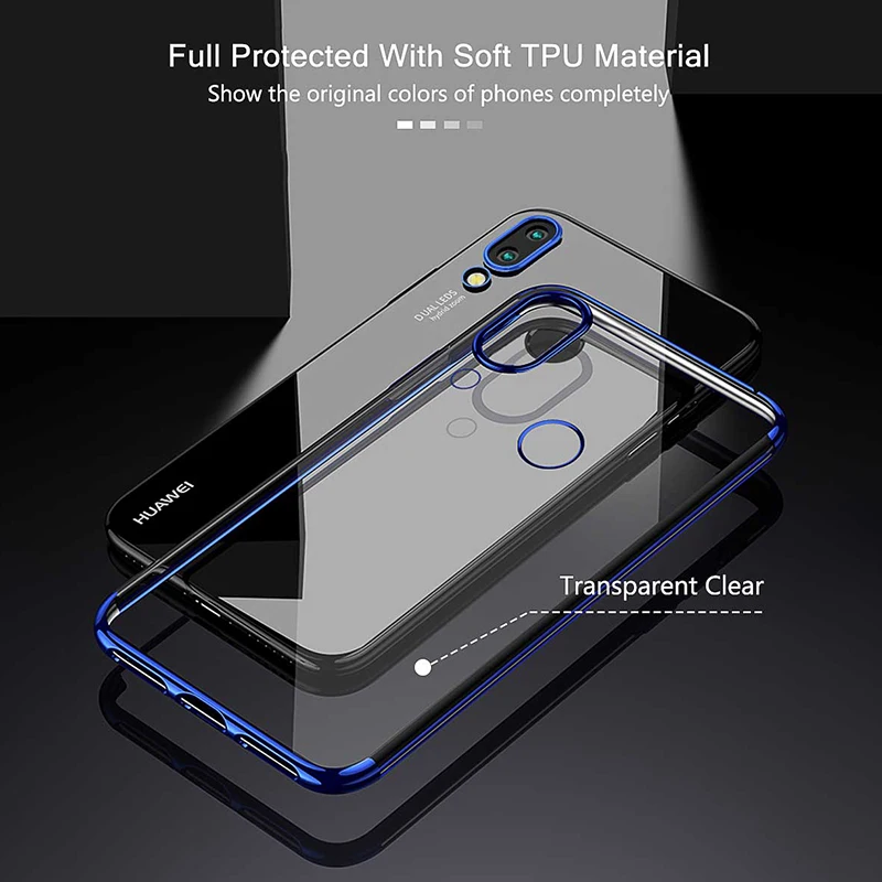 Чехол для Huawei P Smart 2019 2018 прозрачный мягкий силиконовый чехол с покрытием Z Plus 2020