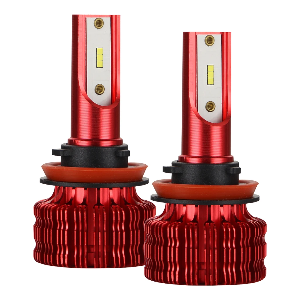 

2pcs Auto Car CSP Chip LED Headlight Bulbs Super Bright 3000LM 360 Degree
