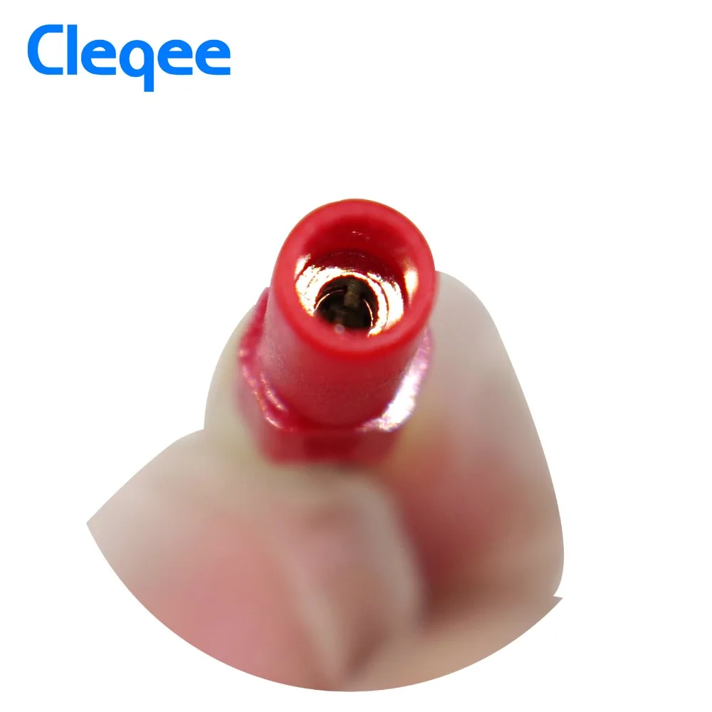 Cleqee P7024 2 шт. 4 мм банановый штекер с внутренней пружиной переходник для