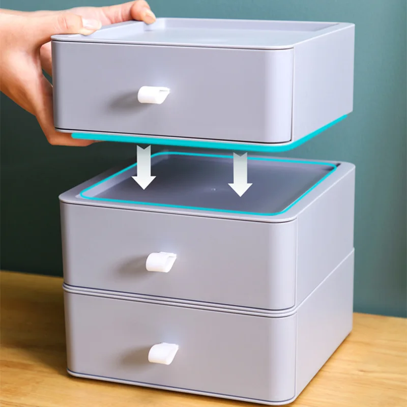 

Makeup Organizer For Cosmetic Large Capacity Cosmetic Storage Box Organizer Desktop Jewelry Nail Polish Makeup Drawer Container