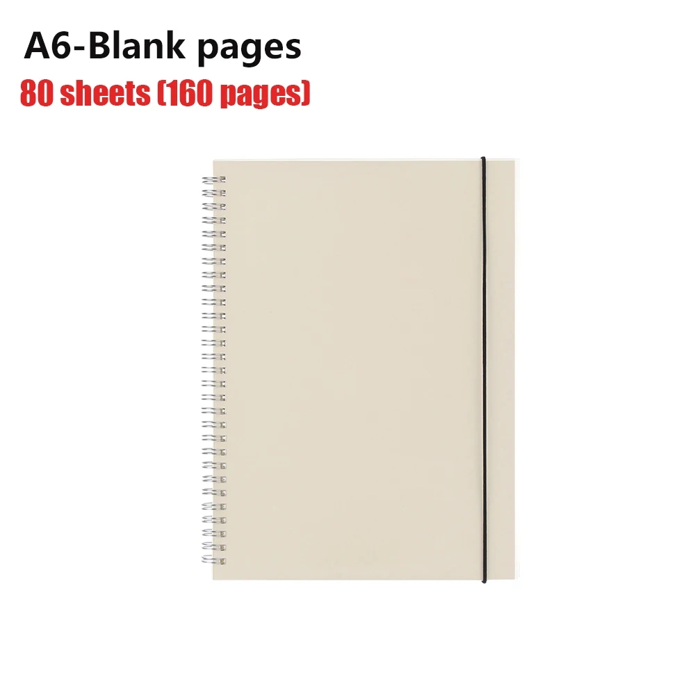 A6-Blank pages Поставщик канцелярских товаров черный пиратский блокнот альбом для рисования дневник Рисунок Живопись чехол с граффити бумага эскиз книга - Цвет: A6-Blank pages