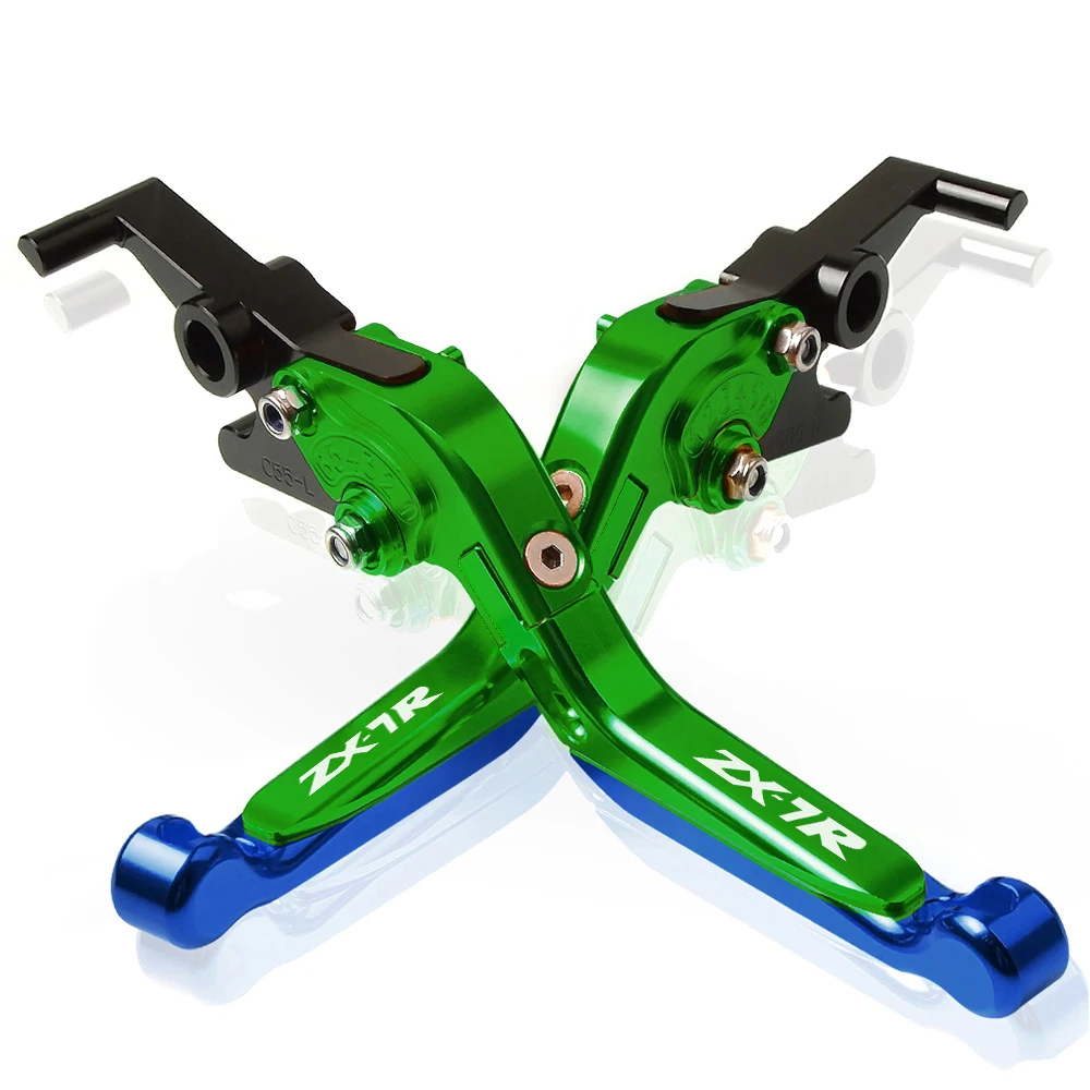 S with logo Мотоцикл с ЧПУ Регулируемые сцепные рычаги Ручка для KAWASAKI ZX7R ZX-7R 1989 1990 1991 1192 1993 1993-2003 ZX7R ZX-7R - Цвет: S with logo