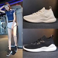fly weave spandex socks shoes female 2021 chun xia breathable student movement white shoe ins running shoes x5 fly weave