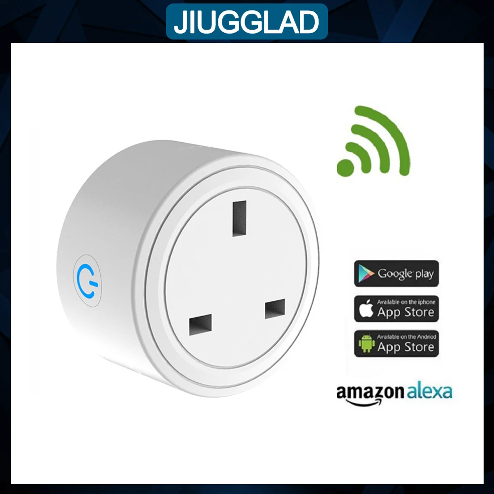 

Smart Plug WiFi Socket UK 10A Voice Control Timing Function Tuya SmartLife APP Works With Alexa Google Home Assistant