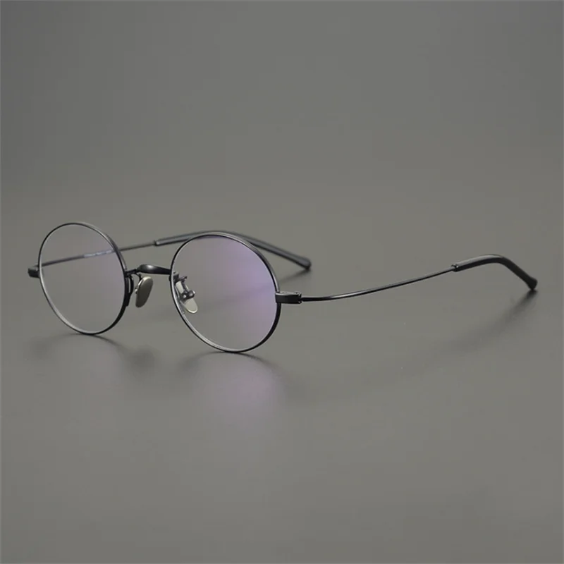

Небольшие прогрессивные многофокальные очки для чтения мужские и женские очки из чистого титана с круглой оправой оптические очки для мужчин и женщин