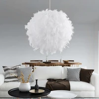 feimeifeiyou 2021 new pendant light feather romantic dreamy droplight bedroom living room parlor hanging lamp e27 max 5w