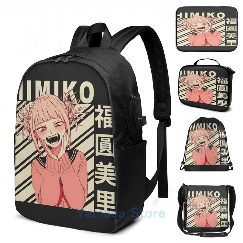 

Новинка 2021, модный винтажный рюкзак с забавным графическим принтом и USB-зарядкой для мужчин и женщин, школьные сумки, дорожная сумка для ноут...