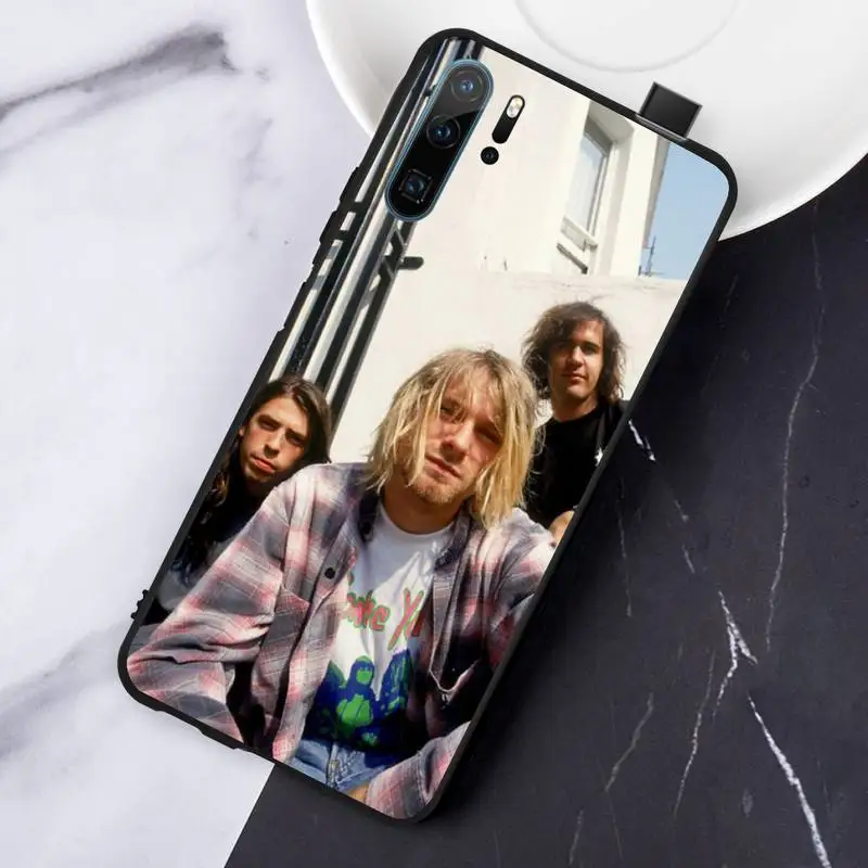 

Rock Band Nirvana Kurt Cobain Phone Case For Huawei honor Mate P 10 20 30 40 Pro 10i 9 10 20 8 x Lite