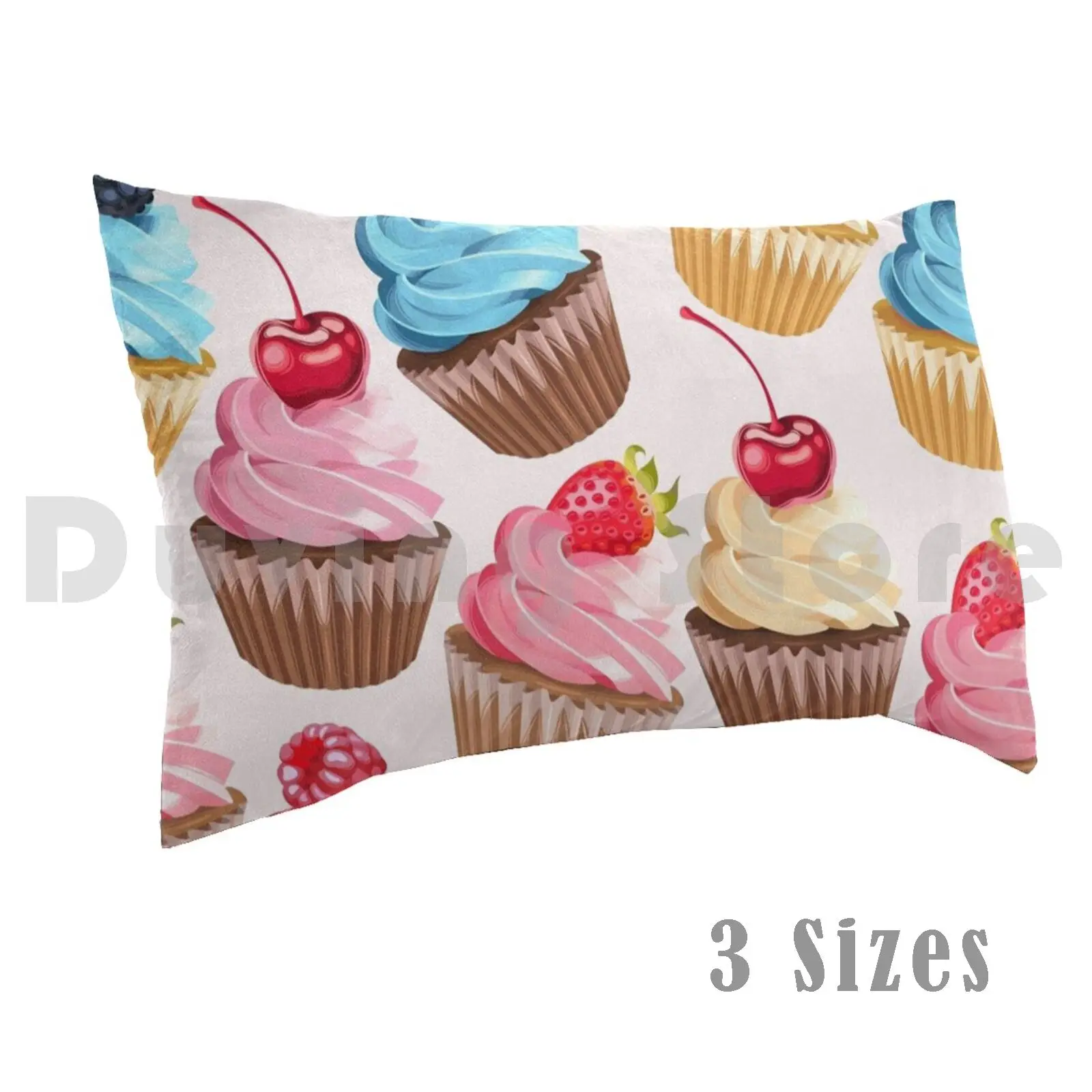 

Delicious Retro Cupcakes Pillow Case DIY 40x60 1506 Retro Vintage Bakery Cafe Cake Cupcakes Cupcake Art